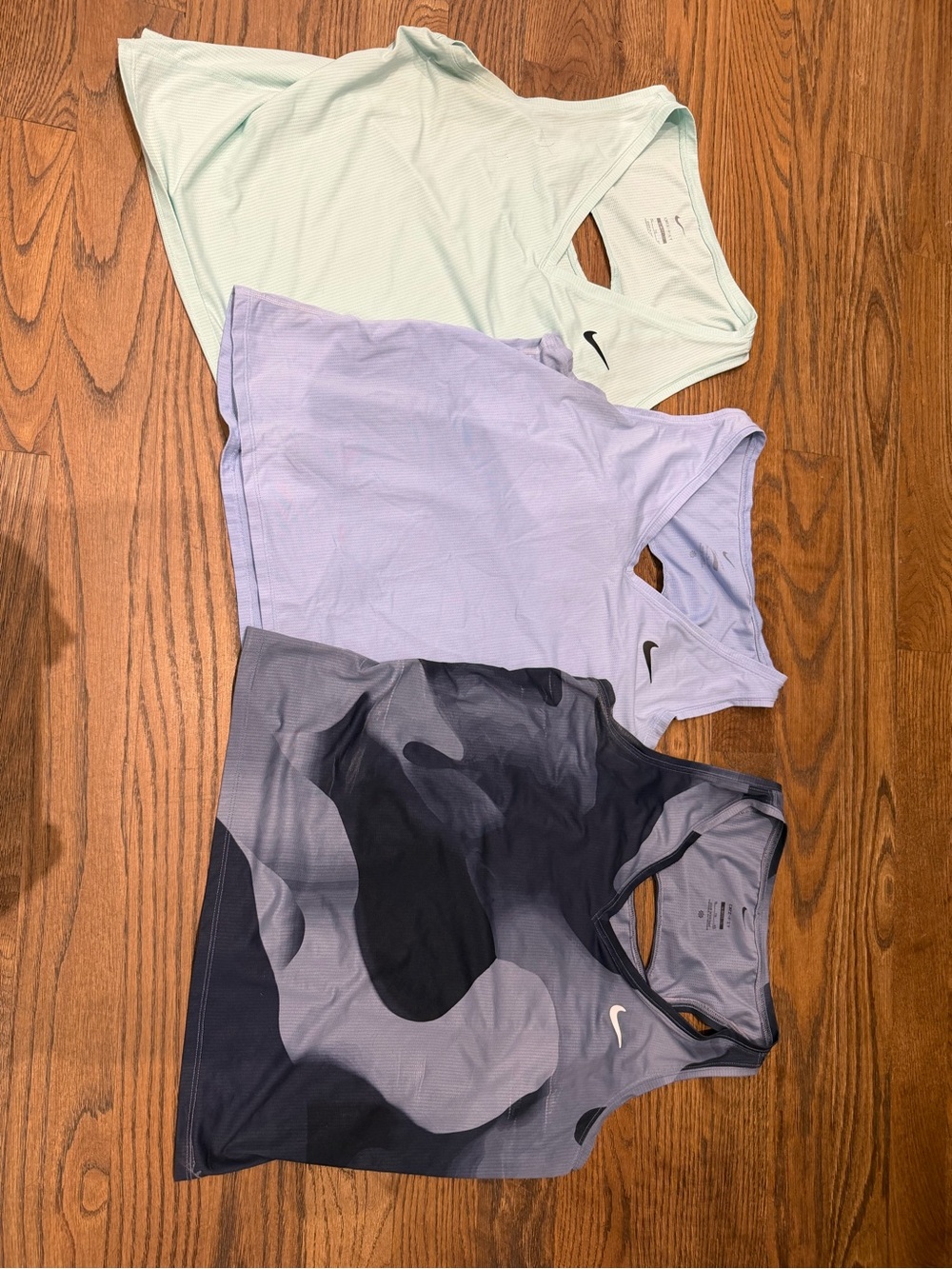 Nike Women's Tank Tops - Mint, Lavender, Charcoal Camo